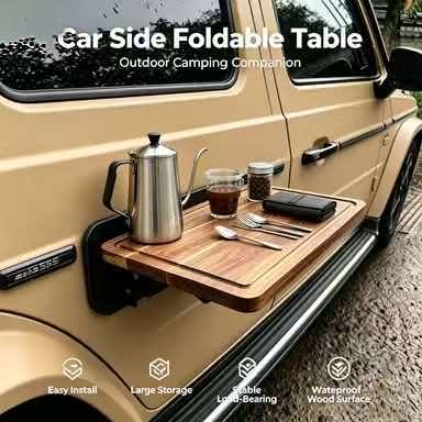 Desk Setup Pegboard - Quick Setup Car Side Mount Foldable