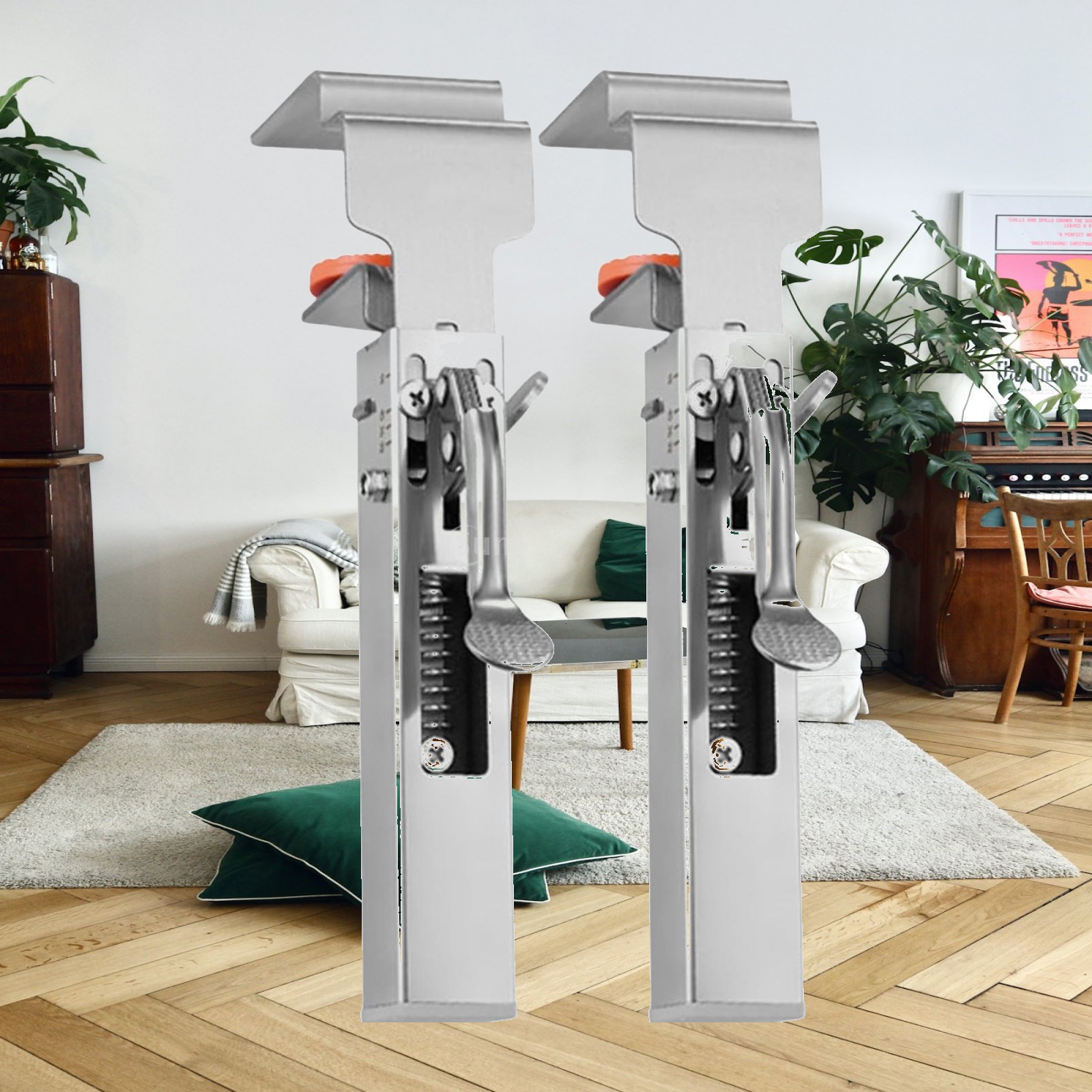 Desk Setup Diy - Drawer Fixing Clamp Adjustable Stainless Steel
