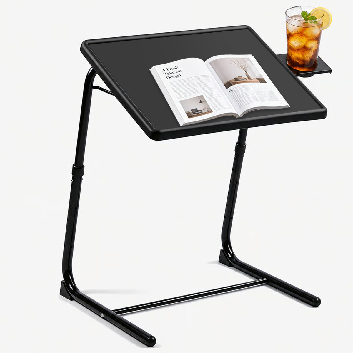 Desk Setup For Laptop - Adjustable Laptop Bed Table 6‑Level Height