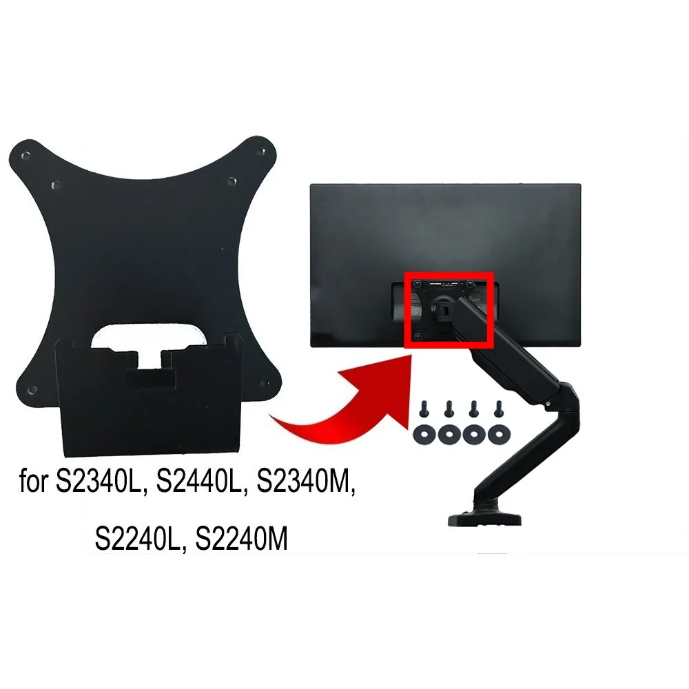 Desk Setup Monitor Arm - VESA Mount Adapter for Dell S