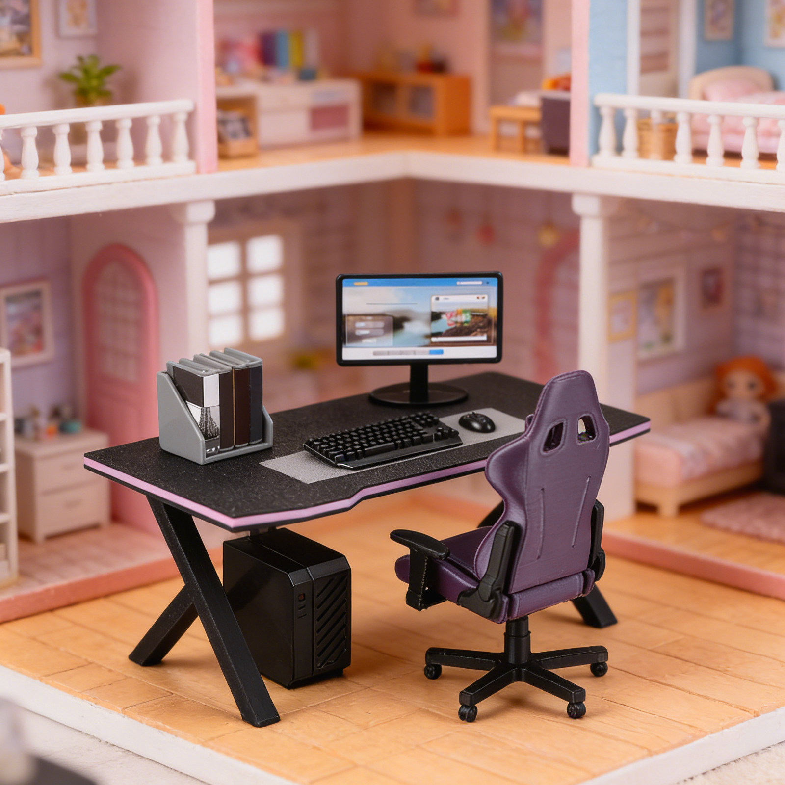1Set Miniature Gaming Desk and - огляд і ціна Desk Setup Diy
