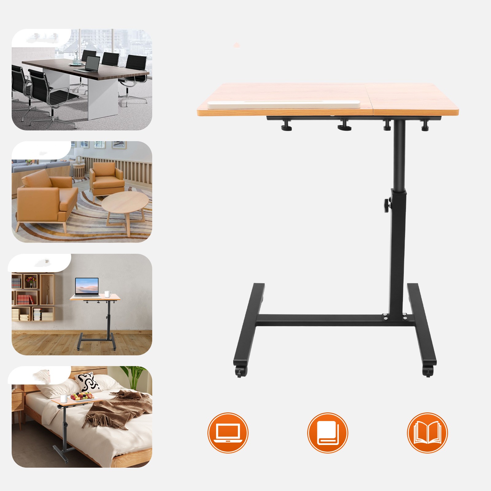 Mobile Laptop Table Adjustable - огляд і ціна Desk Setup For Laptop