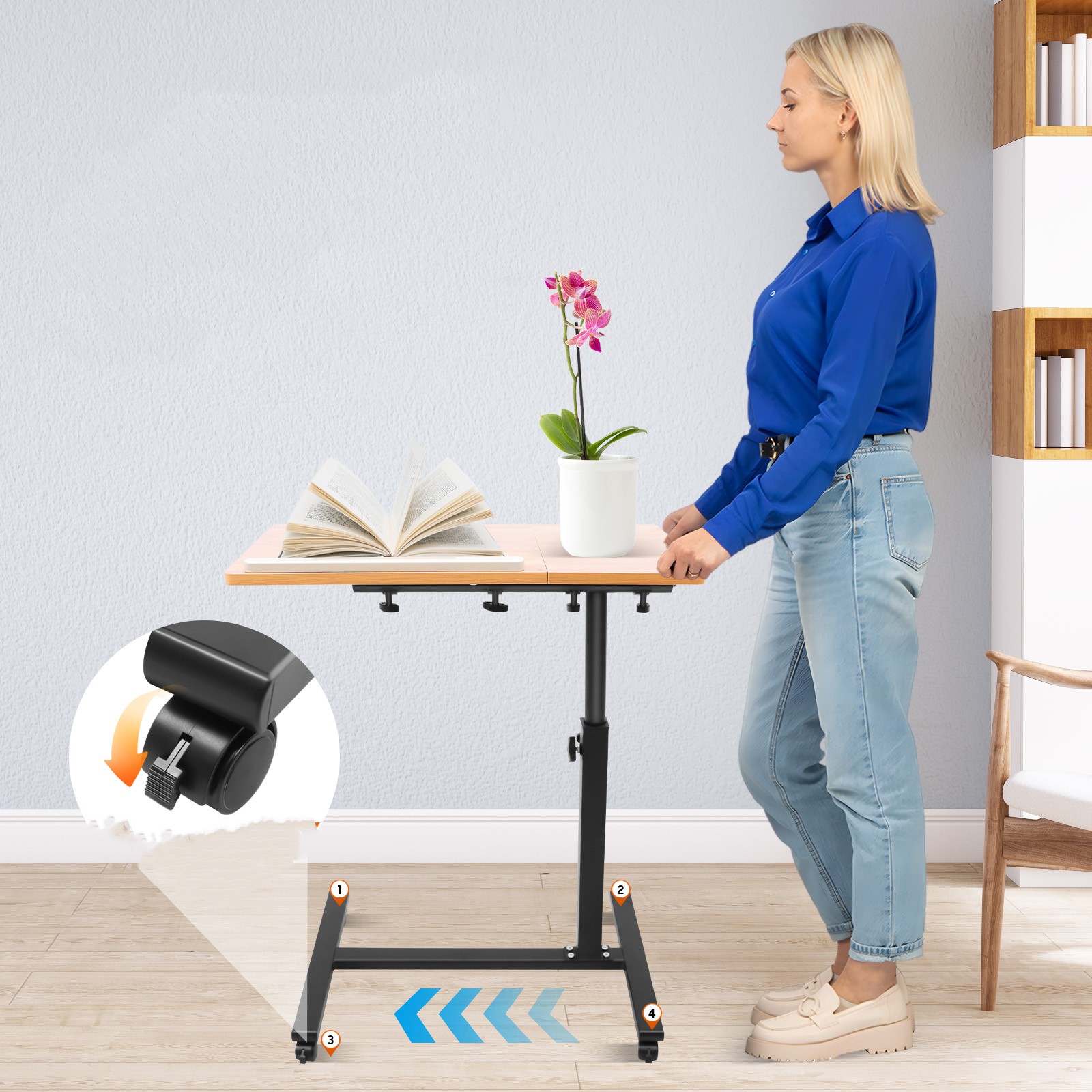 Mobile Laptop Table Adjustable - огляд і ціна Desk Setup For Laptop