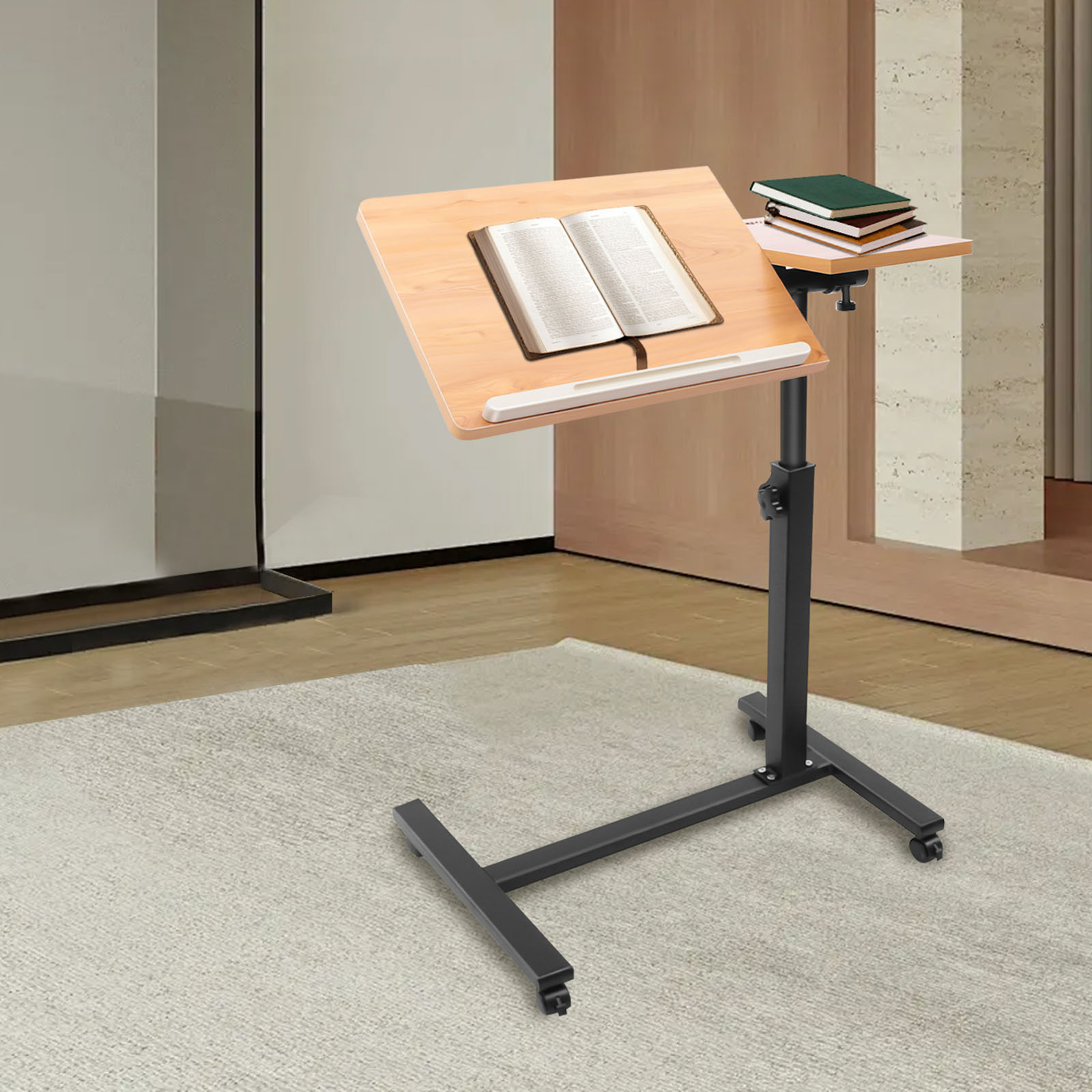 Mobile Laptop Table Adjustable - огляд і ціна Desk Setup For Laptop