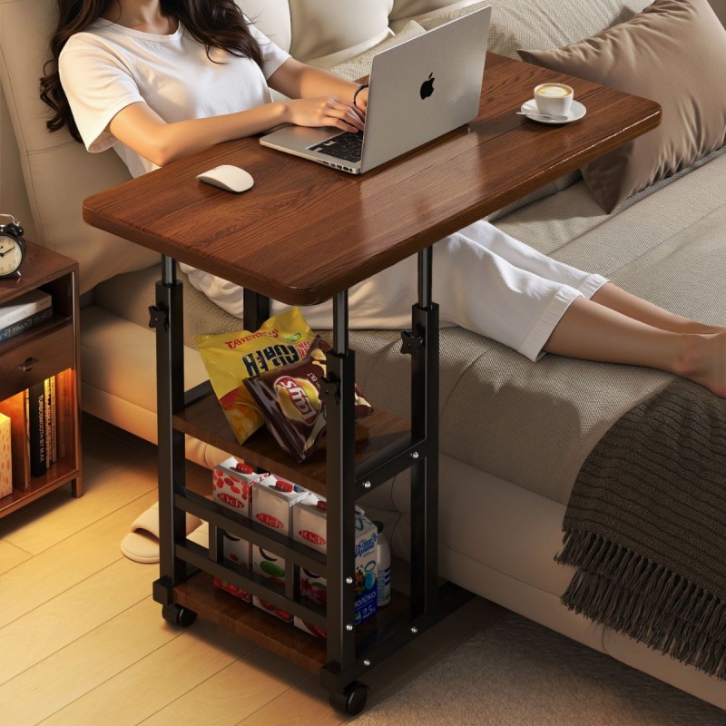 Movable Lifting Bedside Table  - огляд і ціна Desk Setup For Laptop