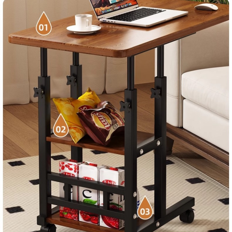 Movable Lifting Bedside Table  - огляд і ціна Desk Setup For Laptop