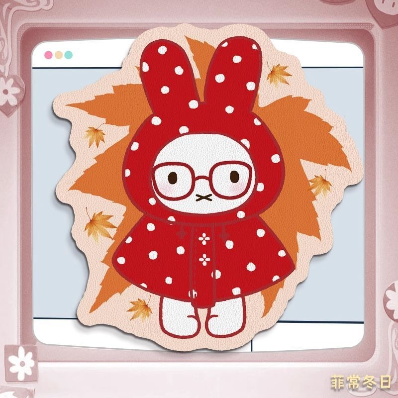 Anime Miffy Leather Mouse Pad  - огляд і ціна Desk Setup For Laptop