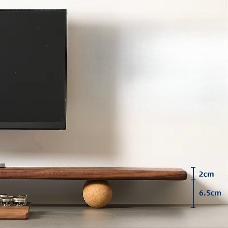 Solid Wood Monitor Riser Lapto - огляд і ціна Desk Setup For Laptop And Monitor