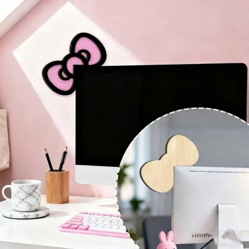 New 1/2Pcs Wooden Bowknot PC A - огляд і ціна Desk Setup Pegboard