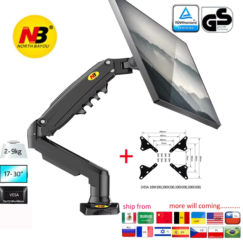NEW NB F80 17-30' Desktop LED  - огляд і ціна Desk Setup Monitor Arm