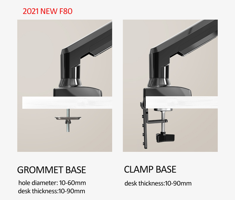 NEW NB F80 17-30' Desktop LED  - огляд і ціна Desk Setup Monitor Arm