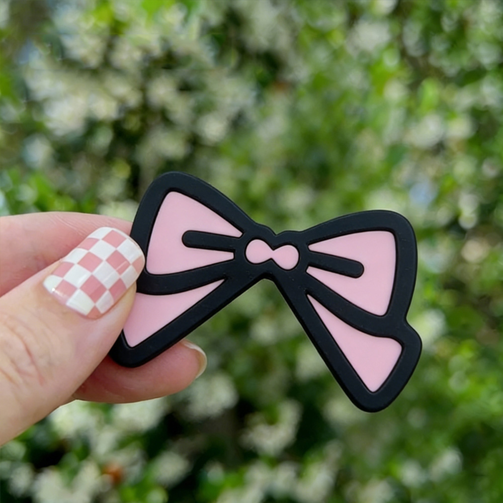 Cute Pink Bow Monitor Decor Ka - огляд і ціна Desk Setup For Laptop And Monitor