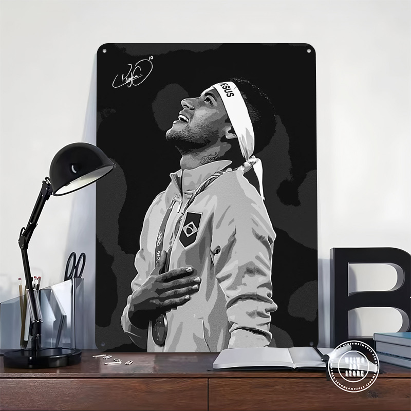 Neymar Jr. Portrait Poster Cus - огляд і ціна Desk Setup Poster