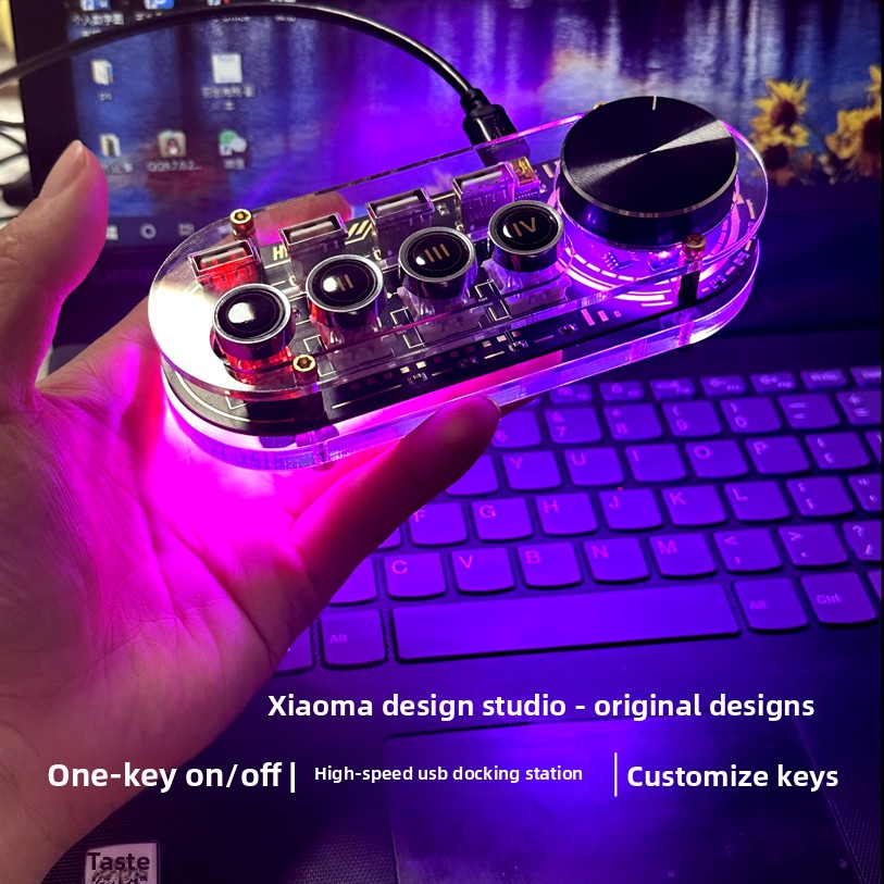 CustomUSB Hub Expander with RG - огляд і ціна Desk Setup Hub