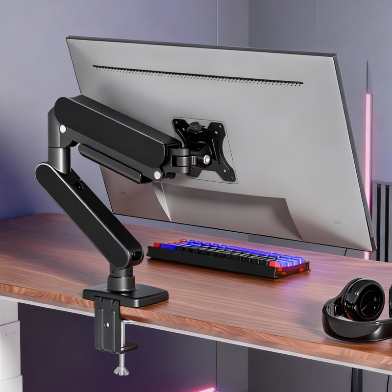 HILLPORT Rose Gold Single Moni - огляд і ціна Desk Setup Monitor Arm