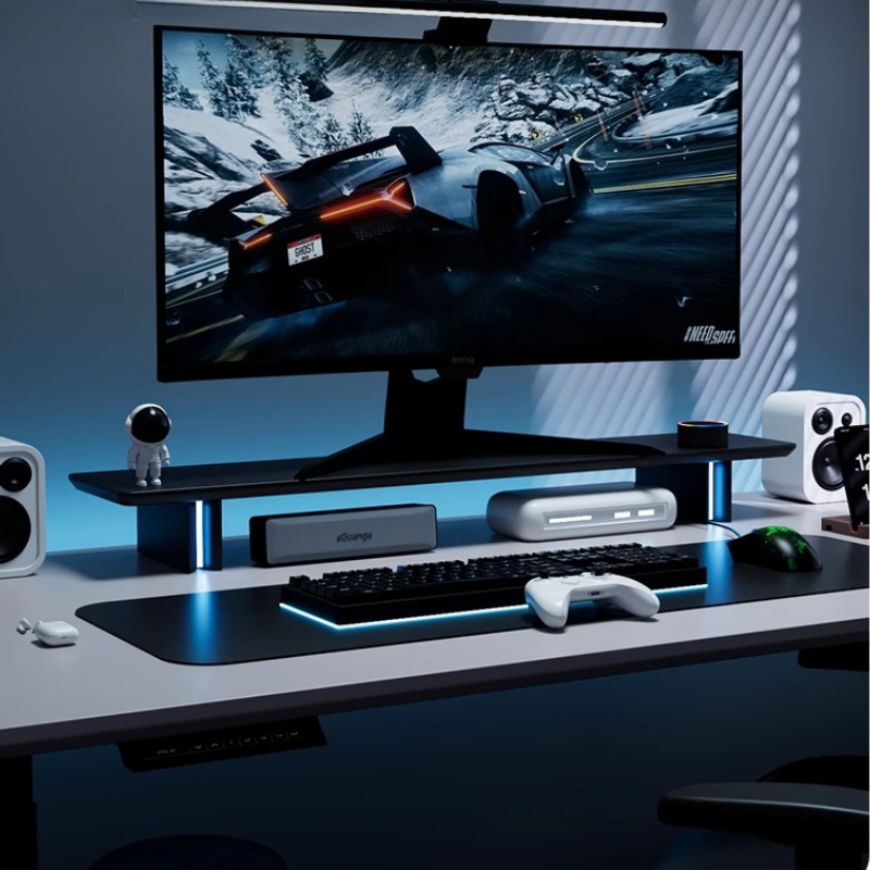 RGB Monitor Stand Ergonomic Co - огляд і ціна Desk Setup For Laptop And Monitor