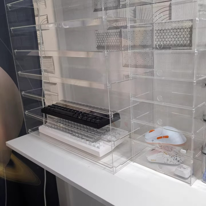 Premium Clear Acrylic Dustproo - огляд і ціна Desk Setup Pegboard