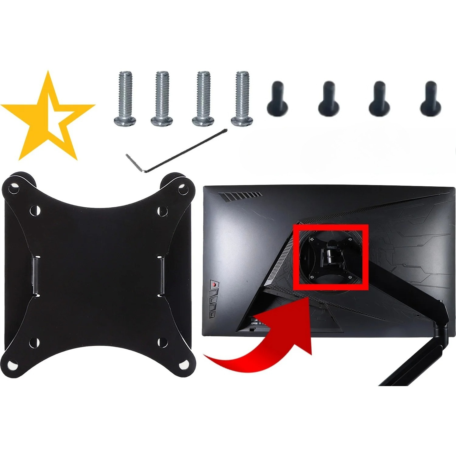 VESA Mount Adapter for ASUS Pr - огляд і ціна Desk Setup Monitor Arm