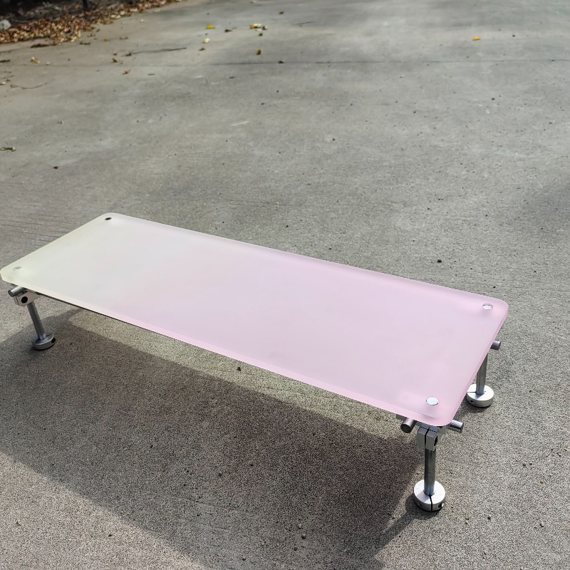 ‌Aesthetic Pink Gradient Acryl - огляд і ціна Desk Setup For Laptop And Monitor