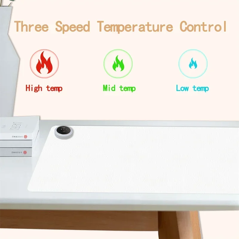Extra Large Heated Desk Pad El - огляд і ціна Desk Setup Rug
