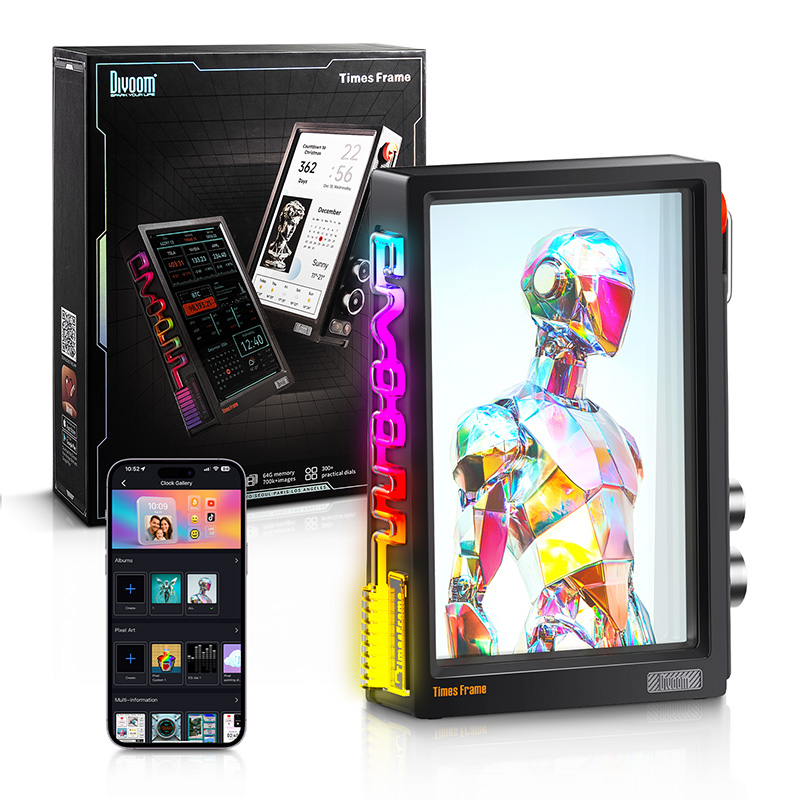 Divoom Times Frame Smart HD Sc - огляд і ціна Desk Setup Diy