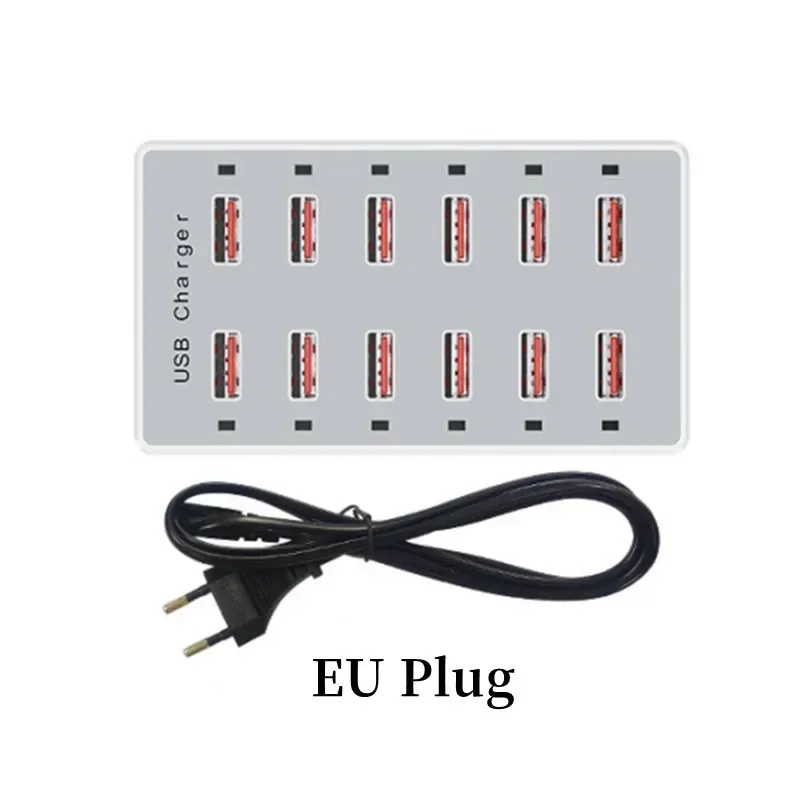 USB Charging Station 60W 12-Po - огляд і ціна Desk Setup Hub