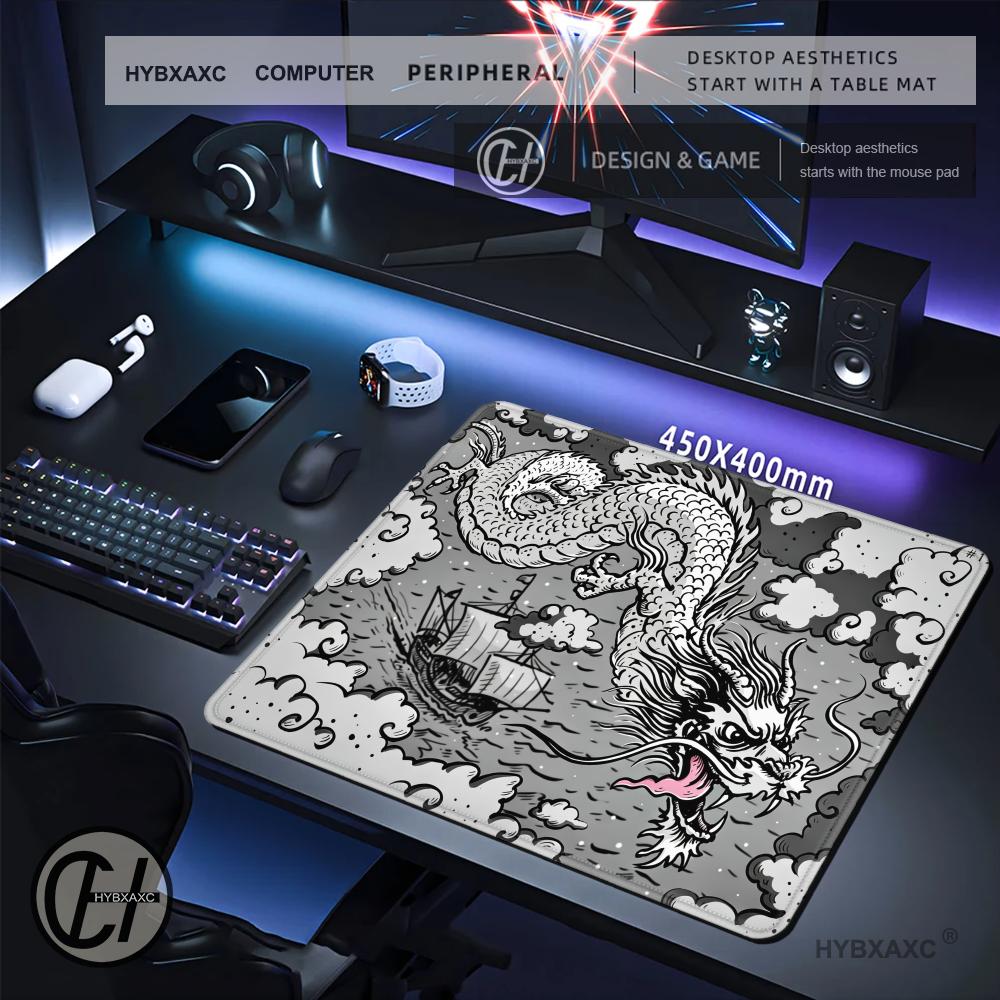 HYBXAXC Black White Dragon Clo - огляд і ціна Desk Setup Black And White