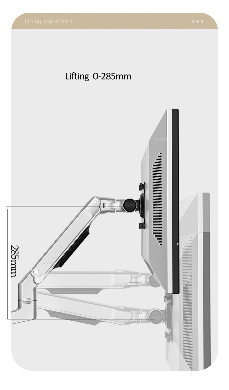 DL-8013 Mechanical Spring 3-11 - огляд і ціна Desk Setup Monitor Arm