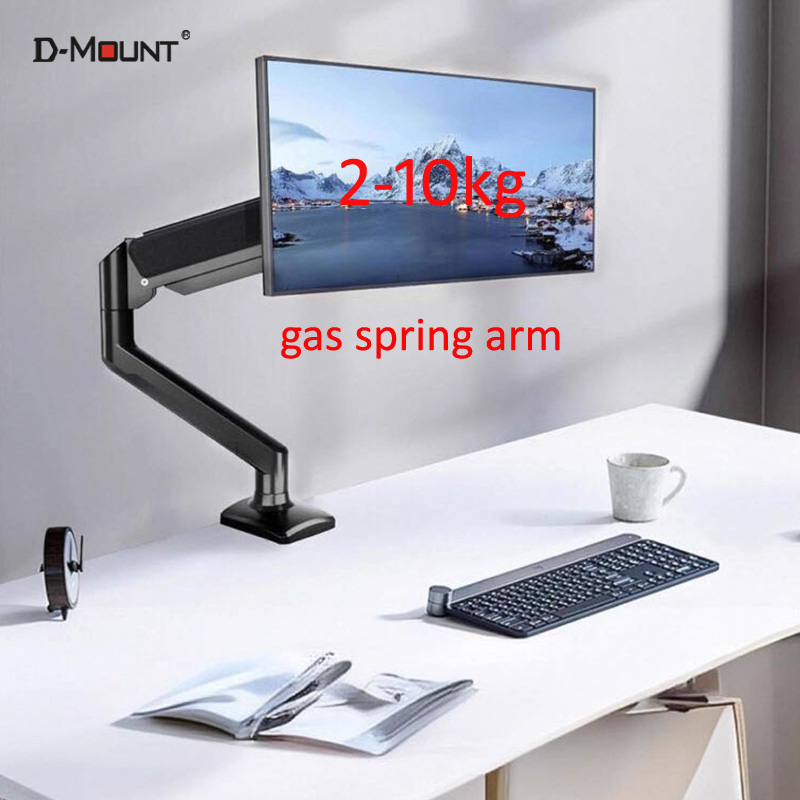 D-MOUNT D80 metal alumin 2-10K - огляд і ціна Desk Setup Monitor Arm