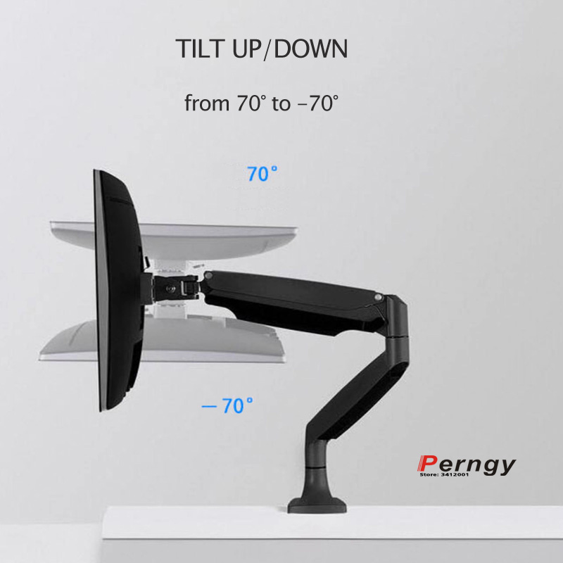 D-MOUNT D80 metal alumin 2-10K - огляд і ціна Desk Setup Monitor Arm