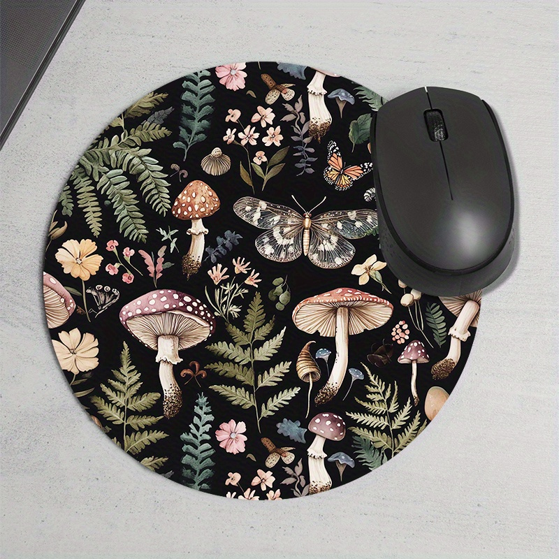 Round Forest Plant Mouse Pad R - огляд і ціна Desk Setup Pegboard