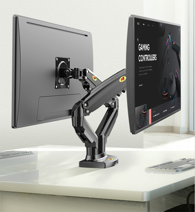 NB F160 Gas Spring 360 Degree  - огляд і ціна Desk Setup Monitor Arm